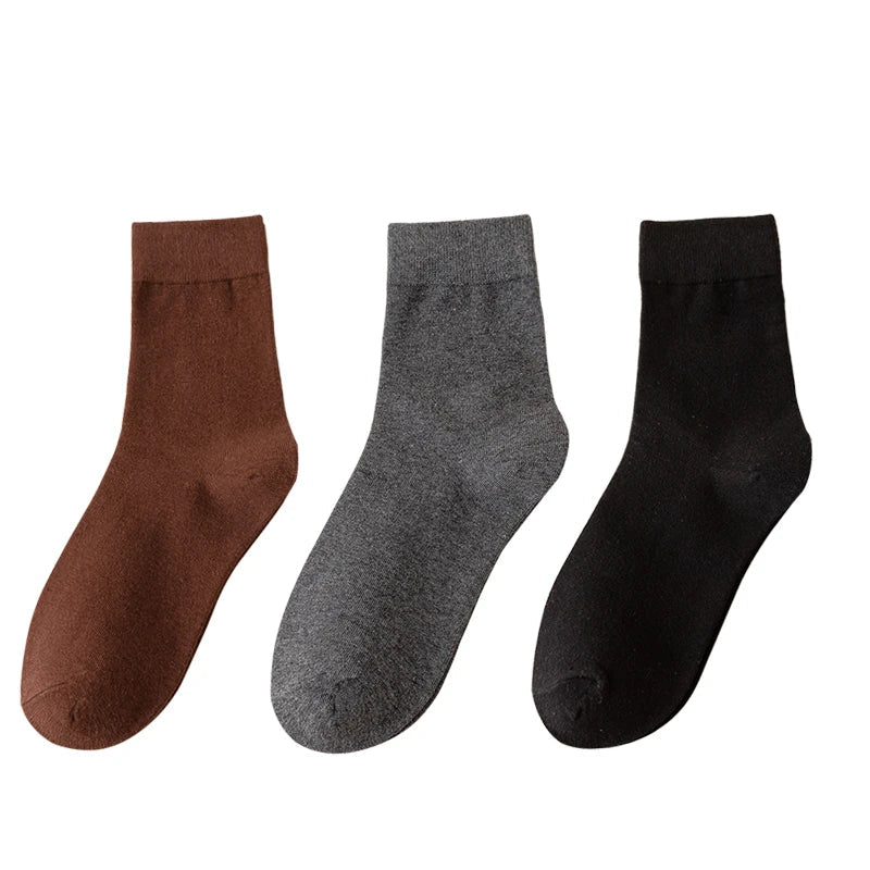 Socks women's Cotton Solid Color Autumn Spring Soft Breathable Quick Pick Grocers